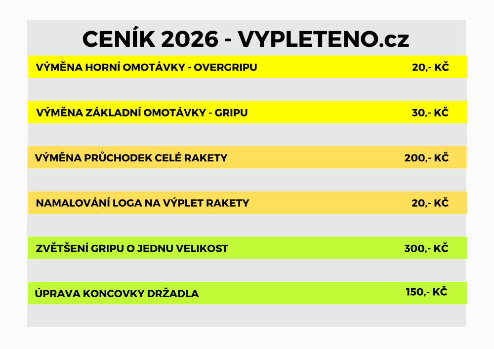 VYYPLETENO.cz ceník 2